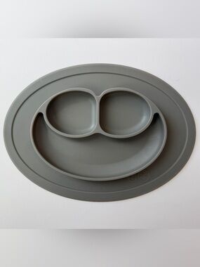 EZPZ Mini Happy Mat Reusable Placemat in Grey | Baby Shower Gift